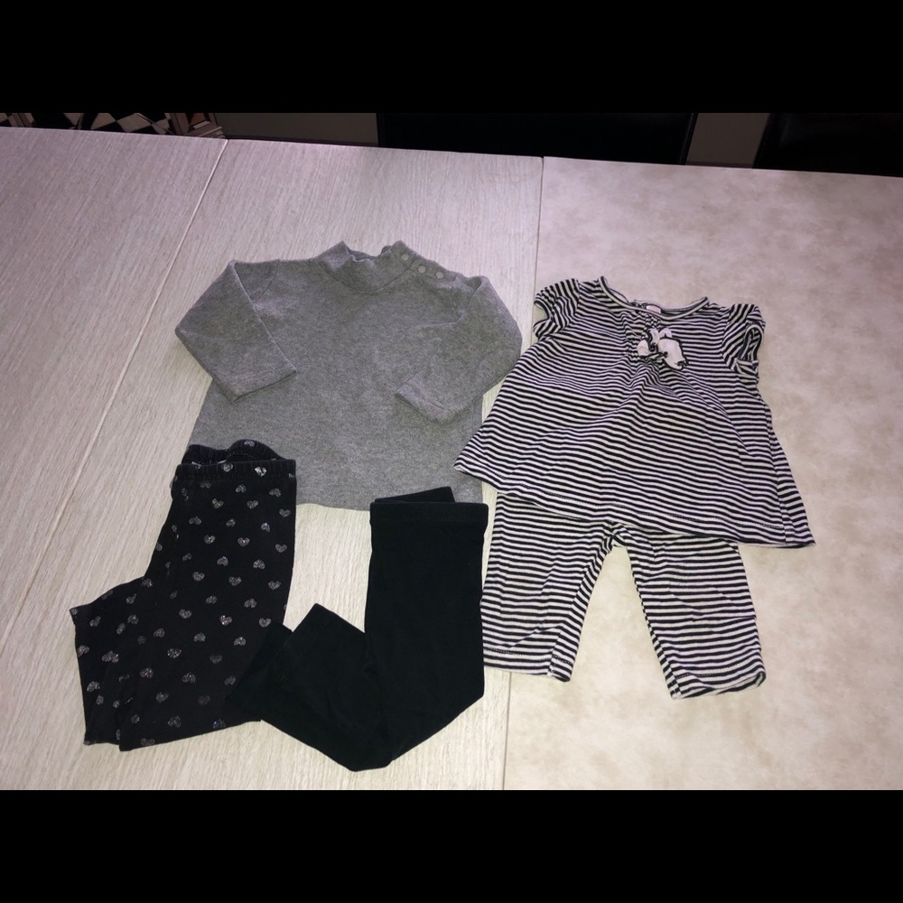 18-24 months black/white/gray mix & match bundle